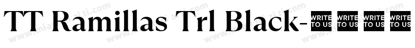 TT Ramillas Trl Black字体转换